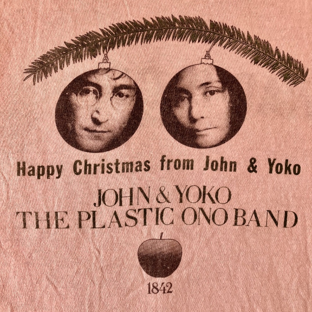 AUTHENTIC 1971 Vintage John Lennon Yoko Xmas Tee "WAR IS OVER IF YOU WANT IT" - Picture 4 of 5